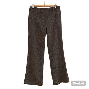 LOFT Lined Wide Leg Tweed Wool Pants sz 4